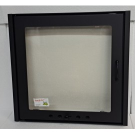 Puerta para chimenea 612 x 616 con 2 tapajuntas de 18 mm