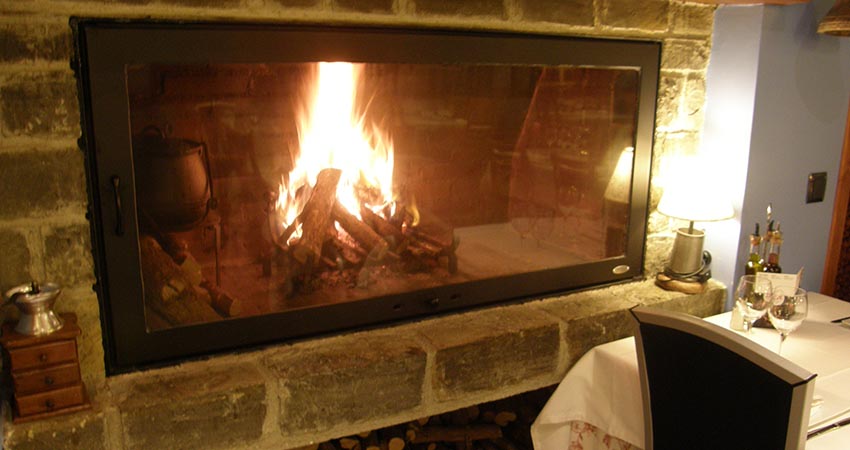 chimenea cerrada