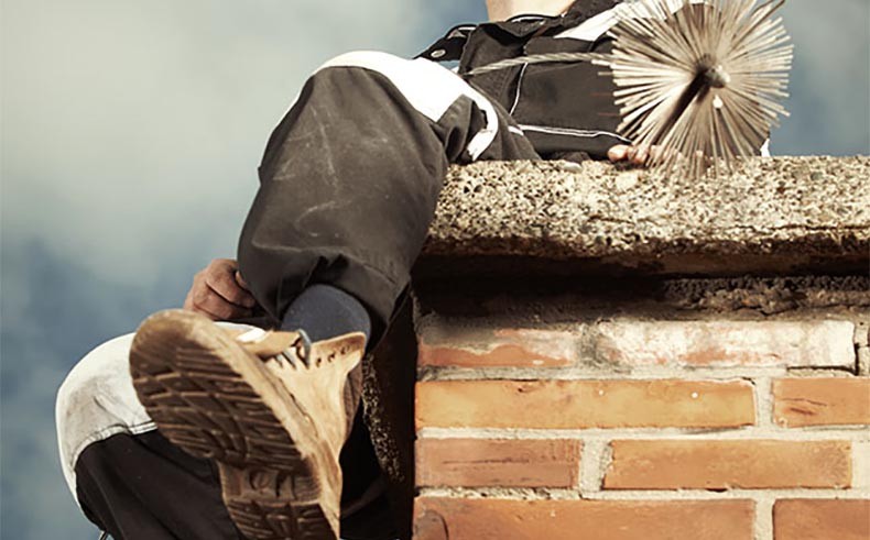 Tareas del deshollinador de chimeneas
